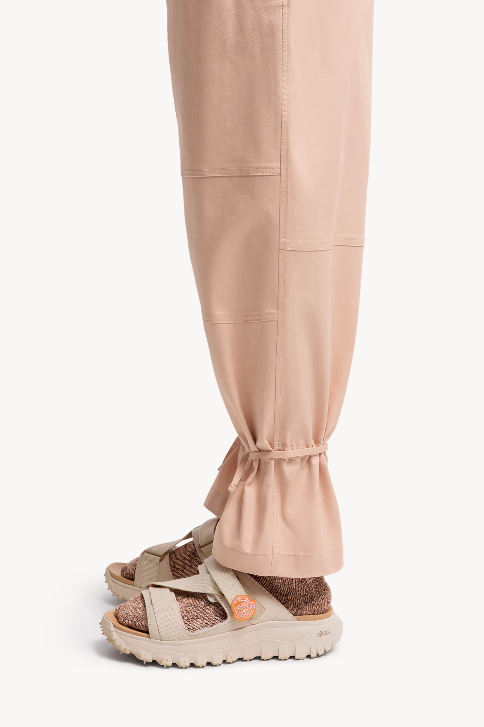 Moncler x Gilga Farm Designed by Donald Glover Cotton Gabardine Pants Men Peach Pink Moncler 4
